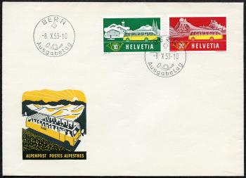 Thumb-1: 314-315 - 1953, Francobolli speciali Alpenpost
