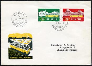 Thumb-1: 314-315 - 1953, Special stamps Alpenpost