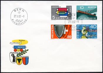 Thumb-1: 328-331 - 1957, Francobolli pubblicitari e commemorativi