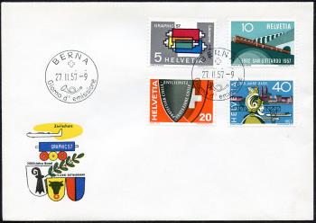 Thumb-1: 328-331 - 1957, Werbe- und Gedenkmarken