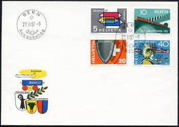 Thumb-3: 328-331 - 1957, Werbe- und Gedenkmarken