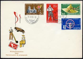 Thumb-1: 320-323 - 1954, Werbe- und Gedenkmarken