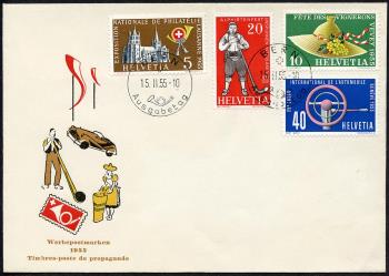 Thumb-3: 320-323 - 1954, Werbe- und Gedenkmarken