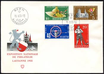 Thumb-3: 320-323 - 1954, Werbe- und Gedenkmarken