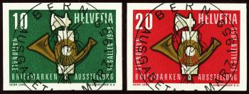 Briefmarken: W36-W37 - Blockausschnitt, ET-Stempel