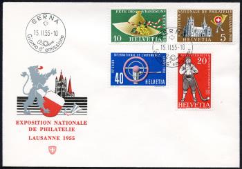 Briefmarken: 320-323 - Ersttagsbrief, ET-Stempel italienisch