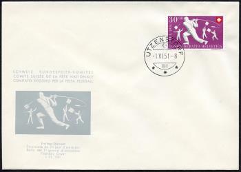 Thumb-2: B51-B55 - 1951, Zurigo: 600 anni nella Confederazione Svizzera e giochi popolari