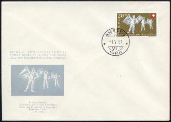 Thumb-3: B51-B55 - 1951, Zurigo: 600 anni nella Confederazione Svizzera e giochi popolari