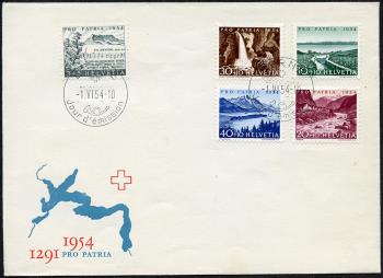 Thumb-2: B66-B70 - 1954, Salmo svizzero, laghi e corsi d'acqua