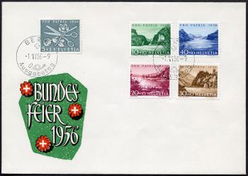 Briefmarken: B76-B80 - Ersttagsbrief, ET-Stempel deutsch