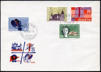 Thumb-2: 334-337 - 1958, Francobolli pubblicitari e commemorativi