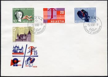 Thumb-3: 334-337 - 1958, Francobolli pubblicitari e commemorativi
