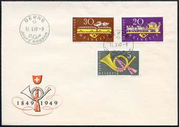 Thumb-1: 291-293 - 1949, 100 Years of the Swiss Post