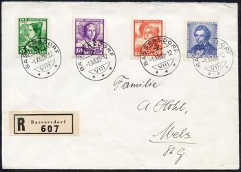 Thumb-1: J73-J76 - 1935, Costumi femminili svizzeri e ritratto di Stefano Franscini