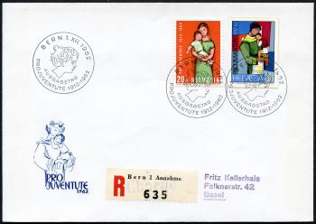 Thumb-1: J198 - 1962, Jubiläumsblock 50 Jahre Pro-Juventute Marken