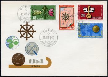 Thumb-1: 316-319 - 1954, Francobolli pubblicitari e commemorativi