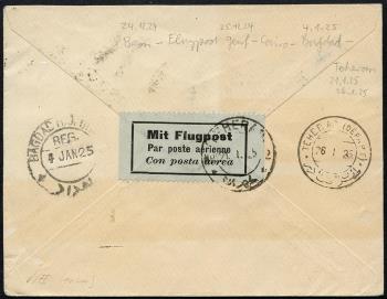 Thumb-2: SF24.9 - 24. Dezember 1924, Bern - Genf - Kairo - Bagdad - Teheran