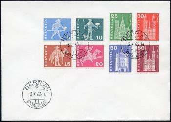 Briefmarken: 355L-360L,363L,367L - Ersttagsbrief, ET-Stempel