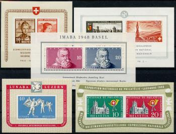 Thumb-1: Lot-Blöcke - 1941-1955, Verschiedene Blöcke