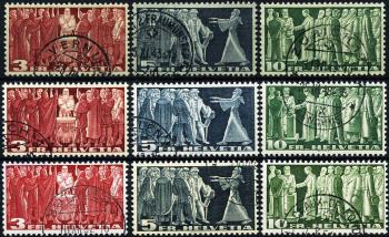 Briefmarken: 216v-218x - Serie, gestempelt