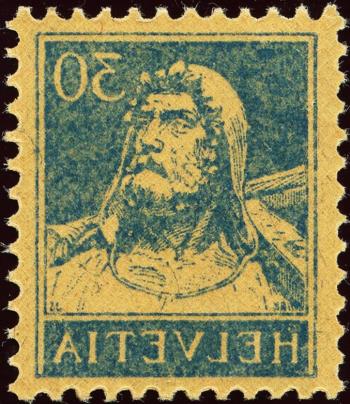 Thumb-1: 160.1.09 - 1924, Tellbrustbild, sämisches Faserpapier