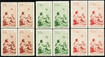 Briefmarken: JI-JIII - Viererblöcke, postfrisch