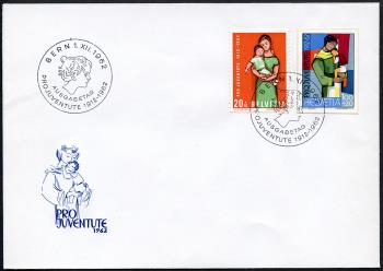 Thumb-1: J198 - 1962, Jubiläumsblock 50 Jahre Pro-Juventute Marken