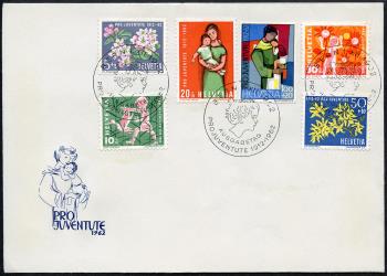 Thumb-1: J193-J198 - 1962, Blocco celebrativo per i 50 anni del marchio Pro-Juvenute