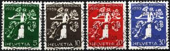 Briefmarken: 232z-235 - Serie, ET-Vollstempel