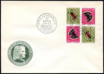 Briefmarken: J150.1.10 - Abarten, ET-Stempel