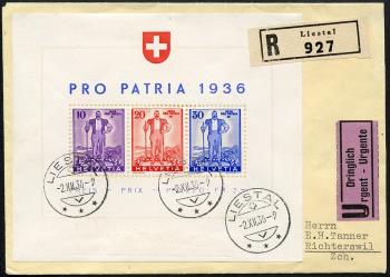 Stamps: W8 - Block, postmarked
