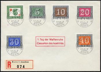 Thumb-1: 262-266 - 1945, Gedenkausgabe zum Waffenstillstand in Europa, 13 Werte