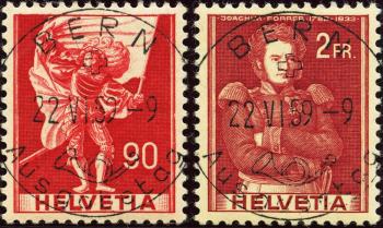 Briefmarken: 340+342 - Serie, ET-Stempel deutsch