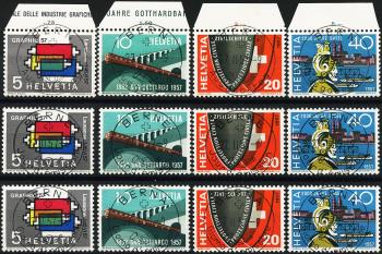 Thumb-1: 328-331 - 1957, Timbres publicitaires et commémoratifs