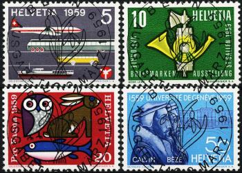 Thumb-1: 343-346 - 1959, Timbres publicitaires et commémoratifs