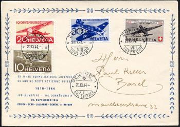 Thumb-1: SF44.1c - 1944, Sonderflugpostmarken 25 Jahre schweizerische Luftpost