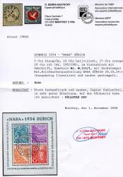Thumb-2: W1 - 1934, Blocco commemorativo per la Mostra Filatelica Nazionale di Zurigo.