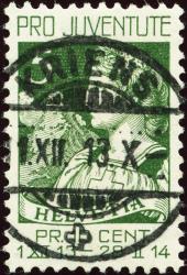 Thumb-1: J1 - 1913, Helvetia mit Matterhorn