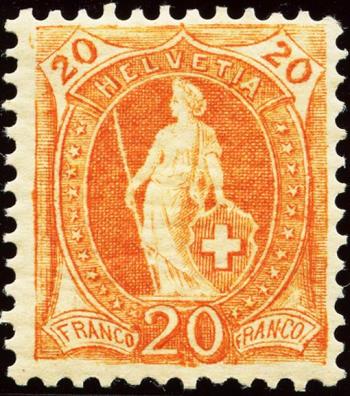 Thumb-1: 66E - 1900, weisses Papier, 14 Zähne, KZ B