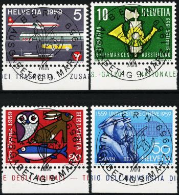 Thumb-1: 343-346 - 1959, Timbres publicitaires et commémoratifs