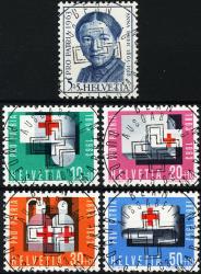 Thumb-1: B113-B117 - 1963, Anna Heer, Symbole aus der Tätigkeit des Roten Kreuzes
