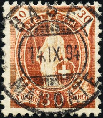 Thumb-1: 68D - 1895, weisses Papier, 13 Zähne, KZ B