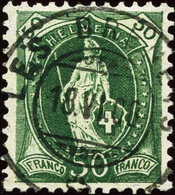 Thumb-1: 98A - 1907, Faserpapier, 14 Zähne, WZ