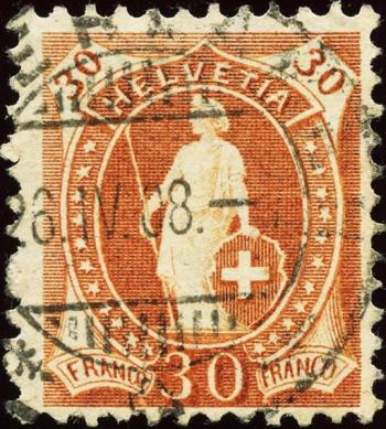 Thumb-1: 96A - 1907, Carta in fibra, 14 denti, WZ