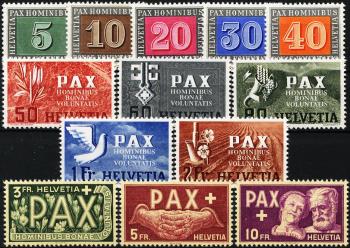 Thumb-1: 262-274 - 1945, Édition commémorative de l'armistice en Europe, 13 valeurs