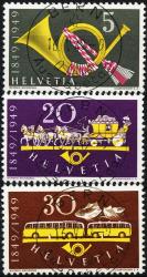 Thumb-1: 291-293 - 1949, Cento anni delle Poste Svizzere