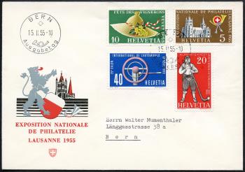 Thumb-1: 320-323 - 1955, Francobolli pubblicitari e commemorativi