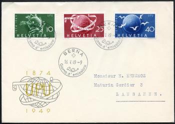 Thumb-1: 294-296 - 1949, 75 ans de l'Union postale universelle