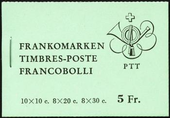 Thumb-1: SBK57/ZNr.52 - 1968, Francobolli definitivi del 1960 di colore verde.