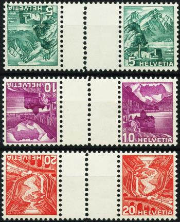 Thumb-1: S47y-S49Ay - Senkrecht perforiert, Landschaftsbilder in Stichtiefdruck, glattes Papier